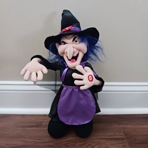 Kids Of America Witchey Witch 17" Animated & Audio 2001 Halloween Tested Working